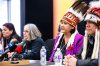 MIKAELA MACKENZIE / WINNIPEG FREE PRESS
	
AMC grand chief Cathy Merrick speaks at a press conference announcing the completion of the Inter-Related Operational Planning Report on Thursday, Jan. 25, 2024.