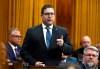 Conservative and NDP MPs backed a 2022 amendment to the Online Streaming Act, introduced by Tory MP John Nater, pictured, and opposed by the governing Liberals, that allowed Canada's private broadcasters to save $120 million a year in regulatory fees. But the Conservatives are now blaming the Liberals for last week's job cuts at BCE Inc. and urging them to claw back some of the federal relief. Nater rises to respond to a question during question period in the House of Commons on Parliament Hill in Ottawa on Tuesday, March 7, 2023. THE CANADIAN PRESS/Justin Tang