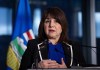 Alberta Health Minister Adriana LaGrange makes an announcement in Calgary on Thursday, Dec. 21, 2023. THE CANADIAN PRESS/Todd Korol