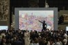 The Paris 2024 Olympic and Paralympic posters are unveiled at the Musee d'Orsay, in Paris, Monday, March 4, 2024. Vibrant colours and striking landmarks illuminate posters for the Paris Olympic Games in an Art Deco style inspired by the city's flamboyant past. (AP Photo/Thibault Camus)
