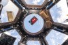 A mosaic by French artist Invader floats in the International Space Station in 2015. For the Paris Olympics, it could almost have been a new sport: Score points by scouring France's capital for mosaics that a mystery artist who calls himself 