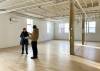 SUPPLIED
                                Shawna Dempsey (left) speaks to a contractor at MAWA&rsquo;s new space on Cumberland Avenue.