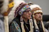 Peter Chapman Band Chief Robert Head during a media event hosted by the Federation of Indigenous Sovereign Nations' (FSIN) to address concerns regarding the local coroner's inquest in the mass stabbing event on James Smith Cree Nation in 2022, in Saskatoon on February 1, 2024. A First Nations chief in Saskatchewan says his community needs a seat at the table after a probe into the release of a mass killer failed to include members' input. THE CANADIAN PRESS/Liam Richards