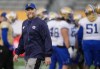 Winnipeg Blue Bombers coach Mike O’Shea and his CFL colleagues don't need convincing about the value of Canadian players. O'Shea runs drills during practice ahead of the 110th CFL Grey Cup against the Montreal Alouettes in Hamilton, Ont., Friday, Nov. 17, 2023. THE CANADIAN PRESS/Nathan Denette