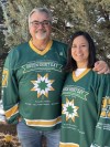 Toby and Bernadine Boulet, shown in a handout photo, have joined the Canadian Transplant Association for the sixth annual Green Shirt Day initiative to support organ donation in honour of their son Logan Boulet and 15 others who died in a bus crash in Saskatchewan in 2018. THE CANADIAN PRESS/HO