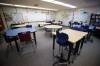 A classroom sits empty. (Winnipeg Free Press)