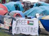 Among the demands of pro-Palestinian activists, many of whom have set up protest encampments on university campuses in Canada and the United States, is for Israeli universities to be isolated. Pro-Palestinian activists at their encampment on the McGill University campus in Montreal, Wednesday, May 1, 2024. THE CANADIAN PRESS/Ryan Remiorz