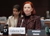 CEO and president Catherine Tait will appear before the Heritage committee alongside Marco Dubé, the company's chief transformation officer. Tait waits to appear at the Heritage Committee, in Ottawa, Tuesday, Jan. 30, 2024. THE CANADIAN PRESS/Adrian Wyld