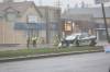 Winnipeg Police Service investigators at the scene of the crash at Main Street and Belmont Avenue on June 7. (MIKE DEAL / FREE PRESS FILES)