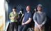 RUTH BONNEVILLE / FREE PRESS
                                John Maravilla (from left, front row), Diwa Marcelino and Jmillson Santos and others shared their story Monday at a news conference calling for change to Canada&rsquo;s Temporary Foreign Worker program.