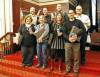 FACEBOOK
                                With his team (back row, from left: Ben Wiebe, David Sanderson, Trevor Malo, Alan Small; front row, from left: Sandra Kehoe, Kyla Wiebe, Jill Wilson and Chris Carman), the trivia buff often won the Alzheimer&rsquo;s Society of Manitoba&rsquo;s annual trivia fundraiser.