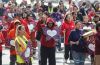 JOHN WOODS / FREE PRESS Family and supporters of MMIWGs walk past the site of the former St Regis Hotel to the Forks for ceremonies in support of families in Winnipeg Sunday, May 12, 2024.