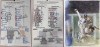 These images provided by San Francisco Giants baseball coach Ryan Christenson show lineup cards and a drawing showing Frank White turning a double play. 