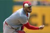 Cincinnati Reds starting pitcher Hunter Greene delivers during the first inning of a baseball game against the Pittsburgh Pirates in Pittsburgh, Wednesday, June 19, 2024. (AP Photo/Gene J. Puskar)