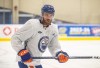 Edmonton Oilers' Connor McDavid (97) skates during practice in Edmonton on Thursday June 20, 2024. The Edmonton Oilers take on the Florida Panthers in game 6 of the NHL Stanley Cup final on Friday. THE CANADIAN PRESS/Jason Franson