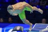 Ryan Held swims during a Men's 50 freestyle preliminary heat Thursday, June 20, 2024, at the US Swimming Olympic Trials in Indianapolis. (AP Photo/Darron Cummings)