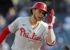 Philadelphia Phillies' Alec Bohm rounds the bases after hitting a two-run home run against the Detroit Tigers during the first inning of a baseball game Monday, June 24, 2024, in Detroit. (AP Photo/Duane Burleson)