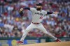 FILE - Minnesota Twins' Dallas Keuchel pitches during the second inning of a baseball game against the Philadelphia Phillies, Friday, Aug. 11, 2023, in Philadelphia. The Milwaukee Brewers added some depth to their injury-riddled pitching staff Tuesday, June 25,. 2024, by acquiring 2015 AL Cy Young Award winner Dallas Keuchel, who has spent all of this season in the minor leagues. (AP Photo/Matt Slocum, File)