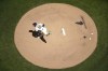 Milwaukee Brewers starter Dallas Keuchel throws nduring the first inning of a baseball game Wednesday, June 26, 2024, in Milwaukee. (AP Photo/Morry Gash)