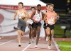 Canadian distance runner Mohammed Ahmed, centre, competes with Jean-Simon Desgagnes, left and Thomas Fafard, right, in the 5000m at the Canadian Track and Field Olympic trials in Montreal, Thursday, June 27, 2024. THE CANADIAN PRESS/Christinne Muschi