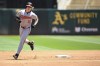 Baltimore Orioles outfielder Heston Kjerstad runs the bases after his three-run home run against the Oakland Athletics during the first inning inning of a baseball game Sunday, July 7, 2024, in Oakland, Calif. (AP Photo/Eakin Howard)