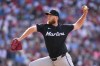 Miami Marlins' A.J. Puk pitches during the seventh inning of a baseball game against the Philadelphia Phillies, Saturday, June 29, 2024, in Philadelphia. (AP Photo/Matt Slocum)