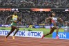 FILE = Sha'Carri Richardson, of the United States celebrates anchoring her team to gold ahead of Shericka Jackson, of Jamaica in the Women's 4x100-meters relay final during the World Athletics Championships in Budapest, Hungary, Saturday, Aug. 26, 2023. When all the other fastest runners and best jumpers and throwers of 2024 line up for the Olympic track and field meet, little of what they've done on the road to Paris will mean much. What will matter is how they respond to pressure when the spotlight is on.(AP Photo/Denes Erdos, File)