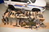 A police officer has told a jury that he was able to fire 30 rounds in nine seconds using a prohibited semi-automatic rifle seized from the border blockade at Coutts, Alta. Weapons and ammunition seized by the RCMP are shown in a 2022 handout photo. THE CANADIAN PRESS/HO - RCMP, *MANDATORY CREDIT*