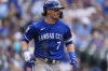 Kansas City Royals' Bobby Witt Jr. heads up the first base line after connecting for a three-run home run off Colorado Rockies relief pitcher Ty Blach in the ninth inning of a baseball game Sunday, July 7, 2024, in Denver. (AP Photo/David Zalubowski)