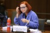CBC president and chief executive officer Catherine Tait waits to appear at the Heritage committee in Ottawa on May 7, 2024. THE CANADIAN PRESS/ Patrick Doyle