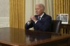 President Joe Biden addresses the nation from the Oval Office of the White House in Washington, Sunday, July 14, 2024, about the assassination attempt of Republican presidential candidate former President Donald Trump at a campaign rally in Pennsylvania. (Erin Schaff/The New York Times via AP, Pool)