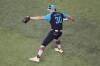 National League's Paul Skenes, of the Pittsburgh Pirates, warms up before the MLB All-Star baseball game, Tuesday, July 16, 2024, in Arlington, Texas. (AP Photo/Tony Gutierrez)