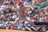 St. Louis Cardinals pitcher Miles Mikolas throws in the third inning of a baseball game against the Atlanta Braves, Sunday, July 21, 2024, in Atlanta. (AP Photo/Jason Allen)