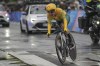 Grace Brown, of Australia, competes in the women's cycling time trial event, at the 2024 Summer Olympics, Saturday, July 27, 2024, in Paris, France. (AP Photo/Thibault Camus)