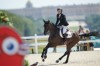 Germany's Michael Jung, riding Chipmunk Frh, competes in the equestrian jumping at the 2024 Summer Olympics, Monday, July 29, 2024, in Versailles, France. (AP Photo/Mosa'ab Elshamy)