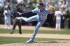 Toronto Blue Jays pitcher Trevor Richards during a baseball game against the Oakland Athletics in Oakland, Calif., Sunday, June 9, 2024. (AP Photo/Jeff Chiu)