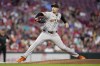 San Francisco Giants pitcher Blake Snell throws during the second inning of a baseball game against the Cincinnati Reds, Friday, Aug. 2, 2024, in Cincinnati. (AP Photo/Jeff Dean)