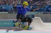 Britain's Andrew Macdonald competes during the men's skateboard park preliminary session during the 2024 Summer Olympics, Wednesday, Aug. 7, 2024, in Paris, France. (AP Photo/Frank Franklin II)