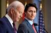 Canadian Prime Minister Justin Trudeau listens as President Joe Biden speaks during a news conference Friday, March 24, 2023, in Ottawa, Canada. (Andrew Harnik / The Associated Press files)