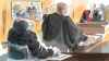 Former fashion mogul Peter Nygard, Neville Golwalla, Justice Robert Goldstein  are shown in this courtroom sketch in Toronto on Wednesday July 24, 2024. One of the women sexually assaulted by Nygard teared up in court Wednesday as she described how the attack decades ago 