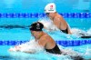 Kelsey Wog, of Canada, competes during a heat in the women's 200-meter breaststroke at the 2024 Summer Olympics, Wednesday, July 31, 2024, in Nanterre, France. (AP Photo/Martin Meissner)