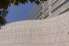 The Ronald Reagan Federal Building and United States Courthouse is viewed in Santa Ana, Calif., Friday, Aug. 9, 2024. (AP Photo/Damian Dovarganes)