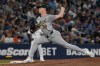 Oakland Athletics starting pitcher JP Sears throws to a Toronto Blue Jays batter during first inning MLB baseball action in Toronto on Sunday, Aug 11, 2024. THE CANADIAN PRESS/Jon Blacker