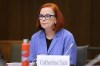 CBC President and Chief Executive Officer Catherine Tait waits to appear at the Heritage Committee in Ottawa on May 7, 2024. THE CANADIAN PRESS/Patrick Doyle