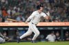 Detroit Tigers' Kerry Carpenter hits a two-run home run against the Seattle Mariners in the eighth inning of a baseball game, Wednesday, Aug. 14, 2024, in Detroit. (AP Photo/Paul Sancya)