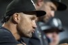 White Sox interim manager Grady Sizemore watches in the dugout during a baseball game between the Baltimore Orioles and the Chicago White Sox, Tuesday, Sept. 3, 2024, in Baltimore. (AP Photo/Stephanie Scarbrough)