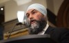 New Democratic Party Leader Jagmeet Singh speaks in the Foyer of the House of Commons on Parliament Hill in Ottawa on Thursday, June 13, 2024. THE CANADIAN PRESS/ Patrick Doyle