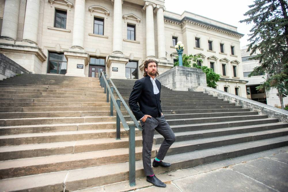 MIKAELA MACKENZIE / FREE PRESS
                                'I have clients that are mentally unwell who are waiting for a fitness assessment and they&rsquo;re waiting too long, and they&rsquo;re not waiting at St. Boniface (Hospital)… they&rsquo;re waiting in an incarcerating institution where their liberties are severely, severely restricted,' lawyer Ethan Pollock said.