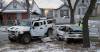 JOE BRYKSA / FREE PRESS FILES
                                Scene of a fatal motor vehicle accident on Dec 11, 2009 in which the driver of the white Subaru was killed after being hit by the stolen SUV.