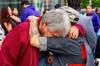 NIC ADAM / FREE PRESS
                                Family of Jeremy Skibicki&rsquo;s victims comfort each other outside the Law Courts in Winnipeg Wednesday afternoon during the serial killer&rsquo;s sentencing.